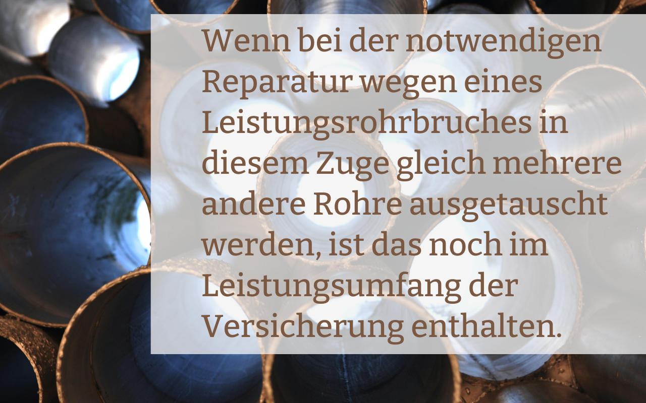 Eine Wohngebaeudeversicherung kommt nicht für die Sanierung von Wasserleitungen auf. | © Kirklai / Unsplash.